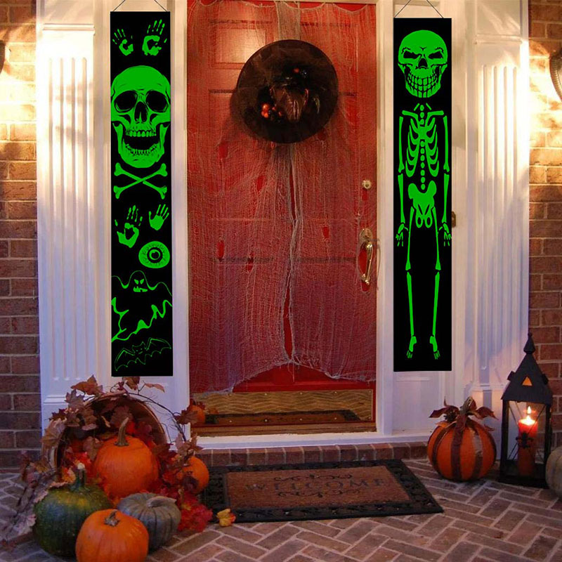 Halloween Porch Sign Hanging Banner