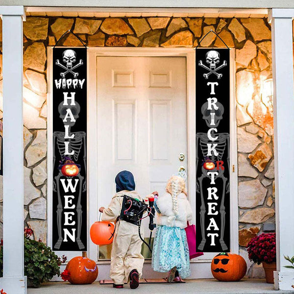 Halloween Porch Sign Hanging Banner