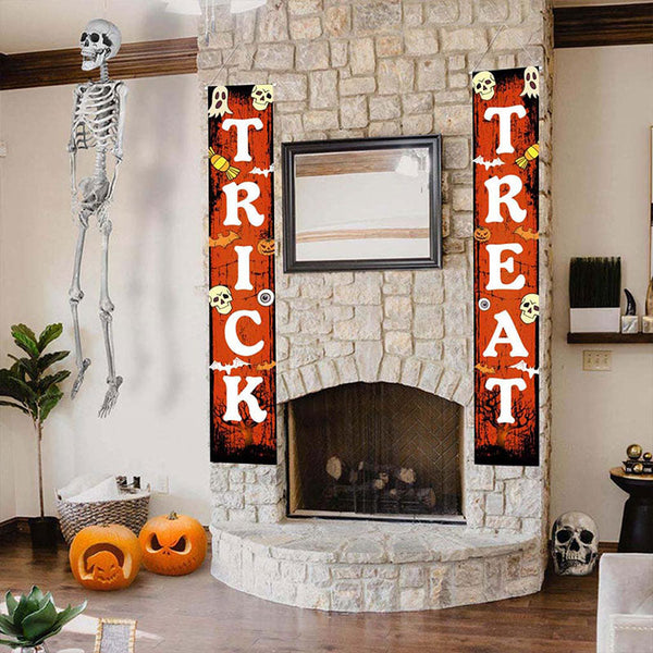 Halloween Porch Sign Hanging Banner