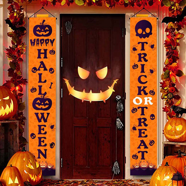 Halloween Porch Sign Hanging Banner