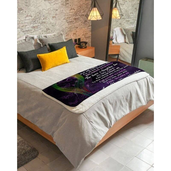 To My Grandpa - From Granddaughter - Butterfly A319 - Premium Blanket