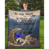 To My Mom - From Daughter - Butterfly A314 - Premium Blanket