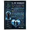 To My Husband - From Wife - A356 - Premium Blanket