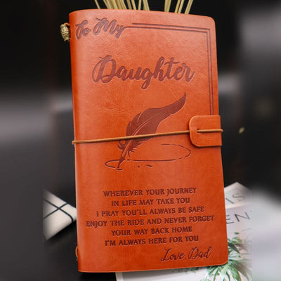 Dad To Daughter - Enjoy The Ride - Vintage Journal Notebook