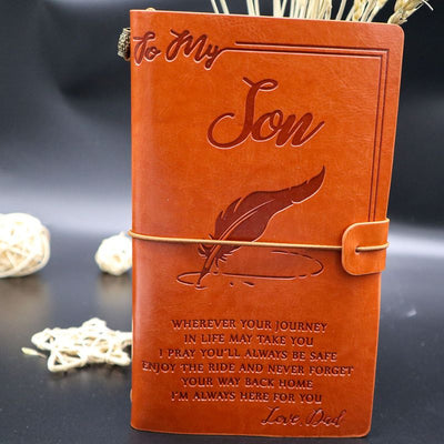 Dad To Son - Enjoy The Ride - Vintage Journal Notebook