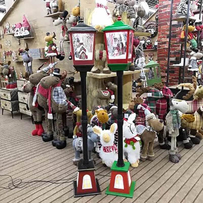 【Early Sale 50% Off+Free Shipping】Electric snowing music street lamp Christmas decorations🎉