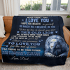 To My Daughter - From Dad - I'm Proud To Be Your Father F008 - Premium Blanket