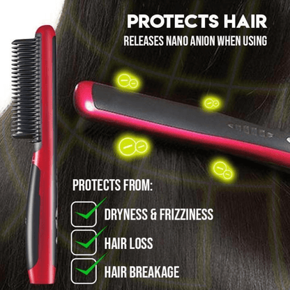 【New Year Promotion -58% OFF】Hair Straightener Styling Comb