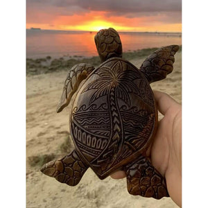 Hawaiian Turtle Woodcarving