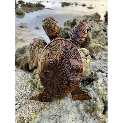 Hawaiian Turtle Woodcarving