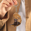 Chocolate Labrador Retriever Forever In My Heart Acrylic Keychain FK002