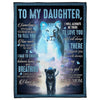 To My Daughter - From Mom - Lion Love G003 - Fleece Blanket