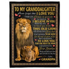 To My Granddaughter - From Grandpa - A387 - Premium Blanket