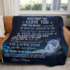 To My Son - From Mom - Lion A333 - Premium Blanket