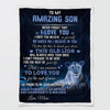 To My Son - From Mom - Lion A333 - Premium Blanket