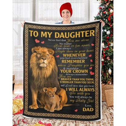 To My Daughter - From Dad - A385 - Premium Blanket