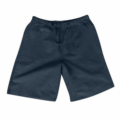 Men's Linen Multi-pocket Drawstring Design Casual Shorts