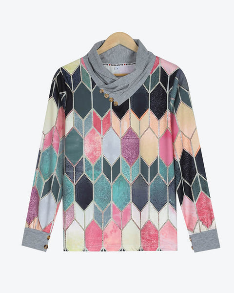 New Art Form Printed Top