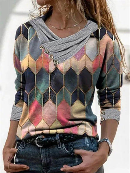 New Art Form Printed Top