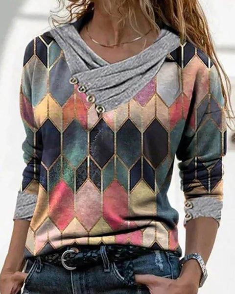 New Art Form Printed Top