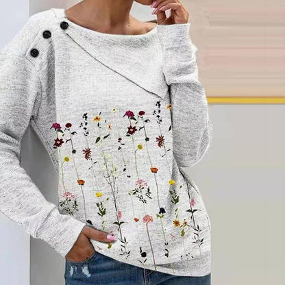 Outside my Garden Floral Print Top