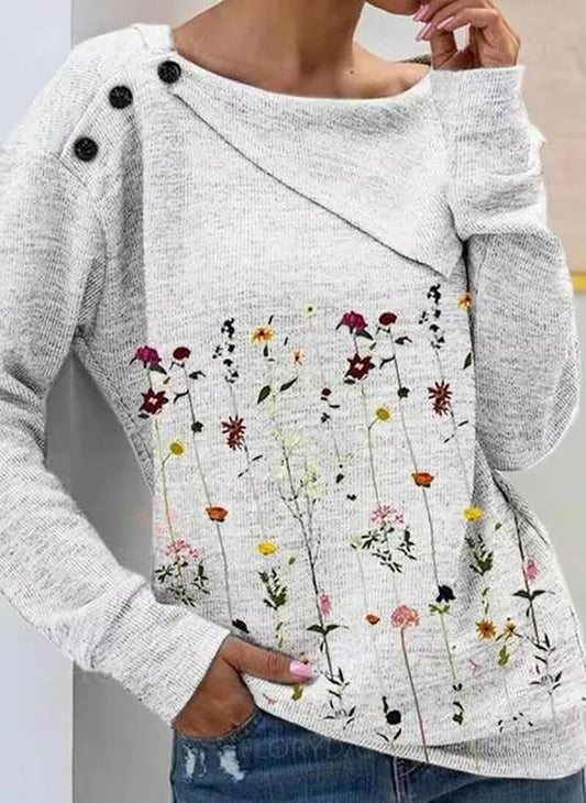 Outside my Garden Floral Print Top