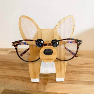 Handmade Glasses Stand F035 Corgi