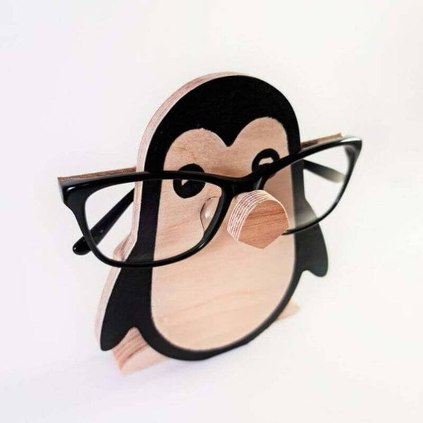 Handmade  Glasses Stand F043 Penguin