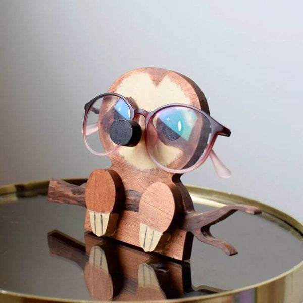 Handmade Glasses Stand F032 Sloth
