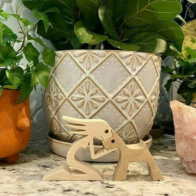 🐕Pet lover gifts | Wood sculpture | Table ornaments | Carved wood decor | Pet memorial | For puppies | Mother's Day Gift