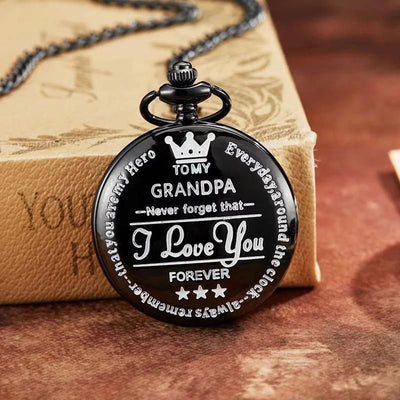 To My Grandpa - Vintage Pendant Pocket Watch