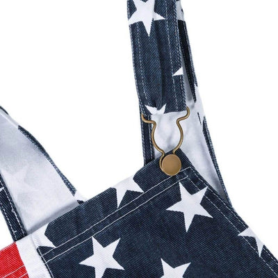 🔥(2022 Promotion  Before 4th July- 50% OFF) American Flag Overalls Shorts -Your Best Shorts for July 4th