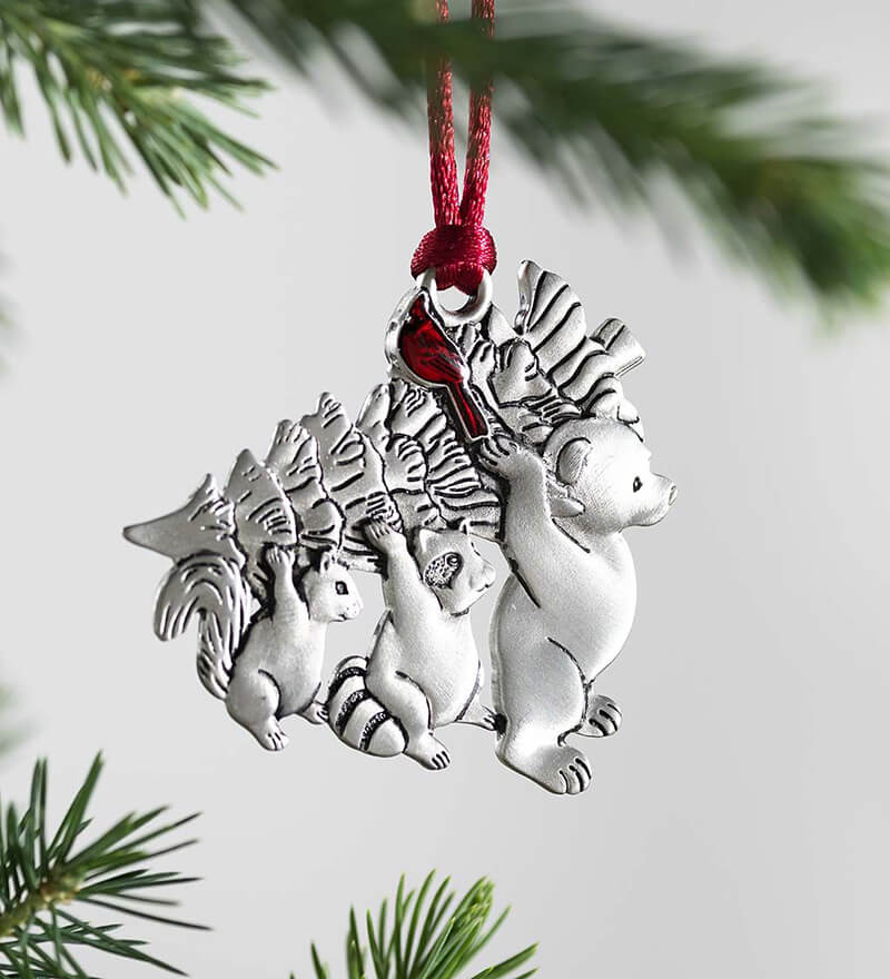 Solid Pewter Christmas Tree Ornament【60%OFF & BUY 4 FREE SHIPPING】