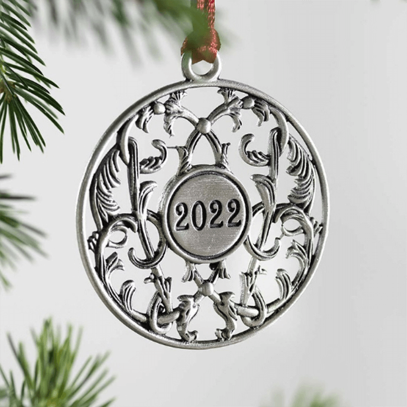 Solid Pewter Christmas Tree Ornament【60%OFF & BUY 4 FREE SHIPPING】
