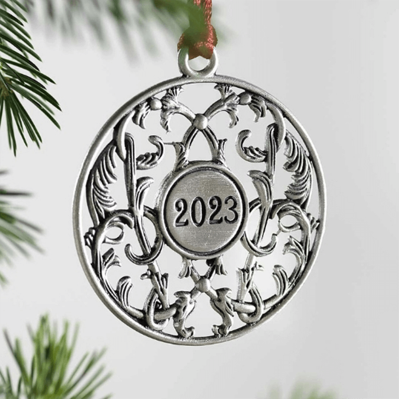 Solid Pewter Christmas Tree Ornament【60%OFF & BUY 4 FREE SHIPPING】