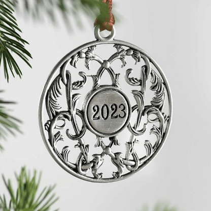 Solid Pewter Christmas Tree Ornament【60%OFF & BUY 4 FREE SHIPPING】