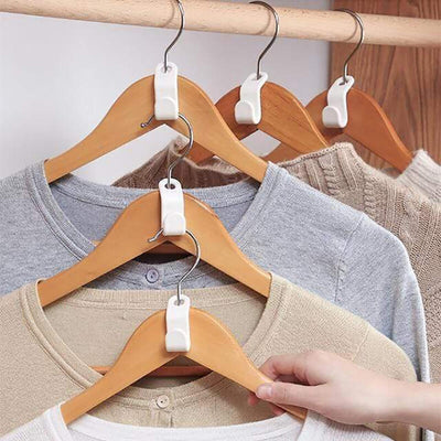 (SUMMER HOT SALE- Save 50% OFF) Space-Saving Clothes Hanger Connector Hooks-10 PCS / BUY 4 GET FREE SHIPPING