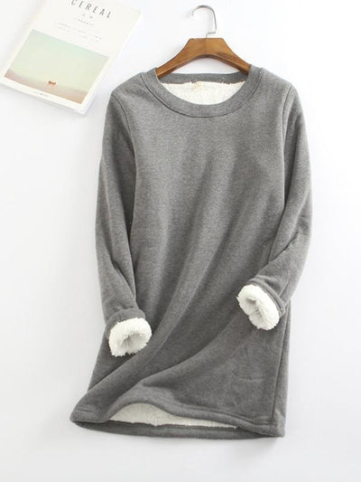 New Casual Cotton Round Neck Solid Sweatshirt (S-5XL)