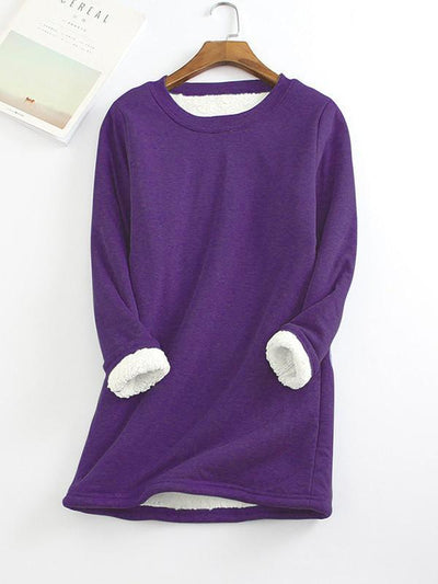 New Casual Cotton Round Neck Solid Sweatshirt (S-5XL)