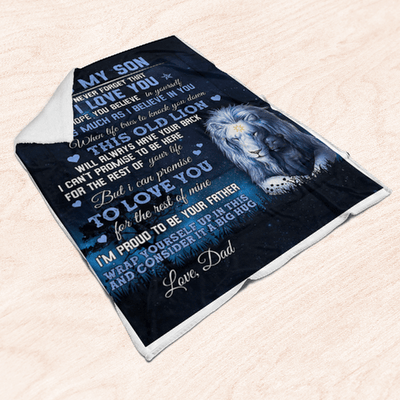 To My Son - From Dad - I'm Proud To Be Your Father F008 - Premium Blanket
