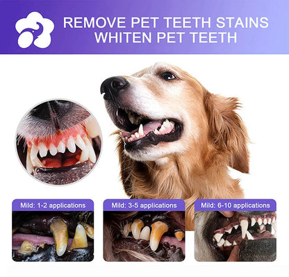 Teeth Cleaning Spray for Dogs & Cats, Eliminate Bad Breath, Targets Tartar & Plaque, Without Brushing
