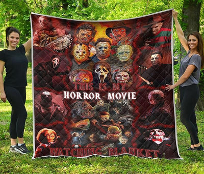 This Is Horror Movie Watching G007 Premium Blanket