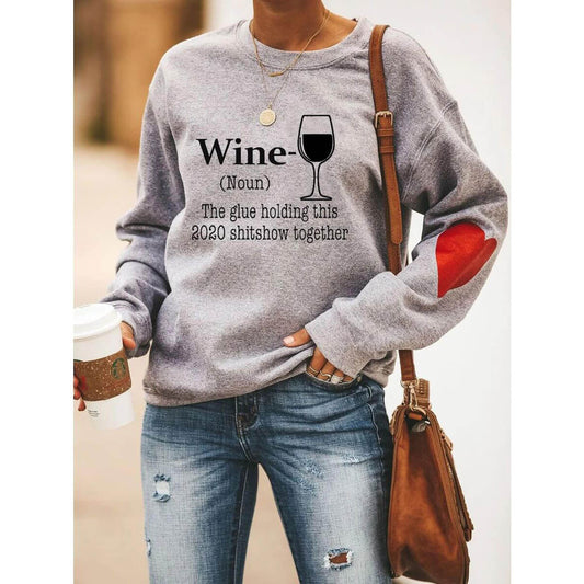 WINE Heart Sweatshirt