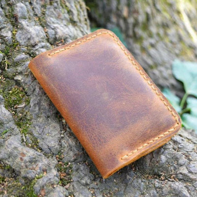 To My Husband From Wife - Leather Bifold Wallet