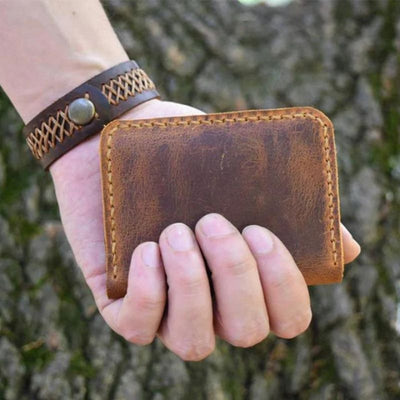 To My Daughter From Mom - Leather Bifold Wallet