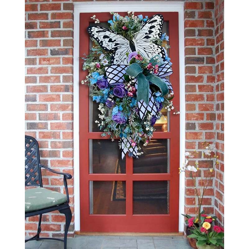 Spring Front Door Swag - Rustic Home Decor